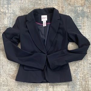 Candie's Blue Fitted Blazer with Structured Fabric